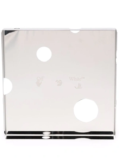 Shop Off-white Meteor Square-shape Tray In Silver