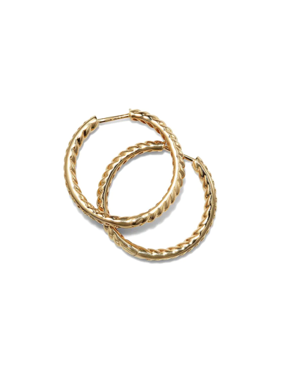 Shop Anita Ko 18kt Yellow Gold Zoe Hoop Earrings