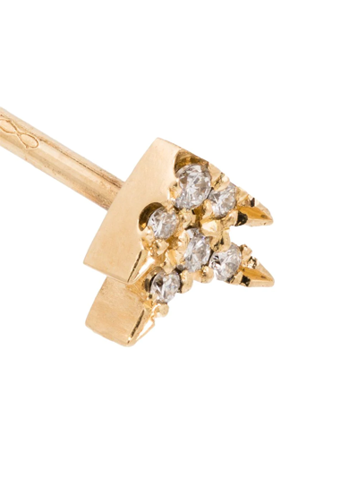 Shop Lizzie Mandler Fine Jewelry 18kt Yellow Gold Double Arrow Diamond Earring
