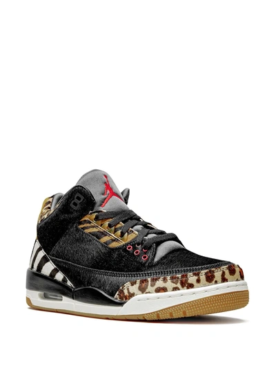 Shop Jordan Air  3 Retro "animal Instinct" Sneakers In Black