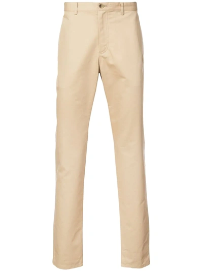 Shop Apc Classic Straight Chinos In Neutrals