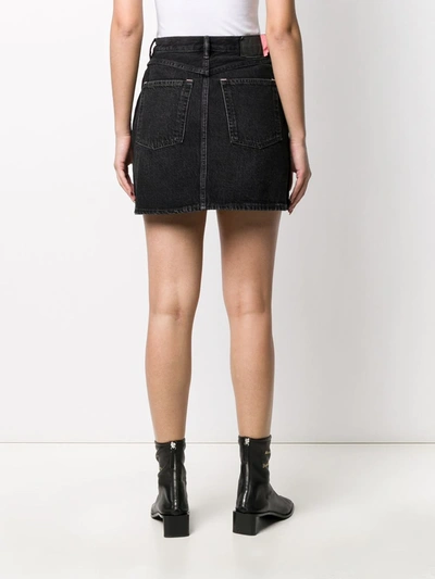 HIGH-RISE DENIM SKIRT