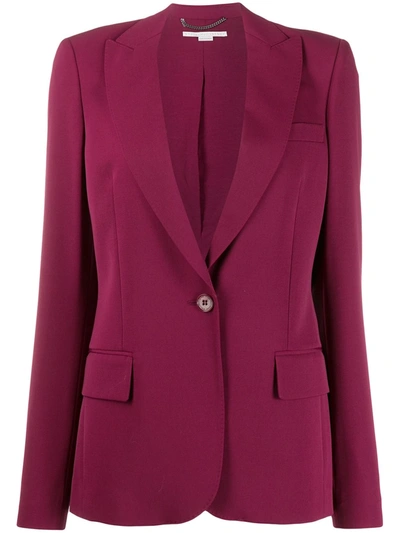 Shop Stella Mccartney Single-breasted Blazer In Red