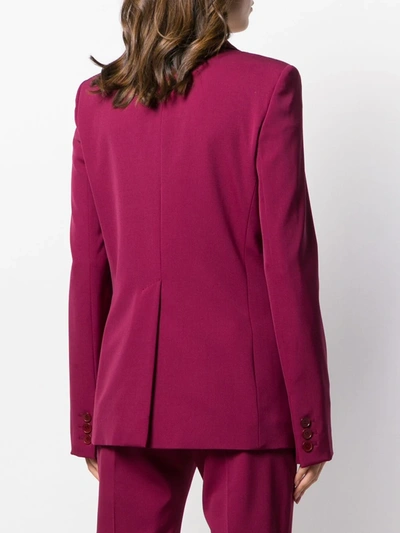 Shop Stella Mccartney Single-breasted Blazer In Red