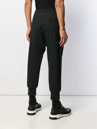 Shop Neil Barrett Panelled Jogging Trousers In Black