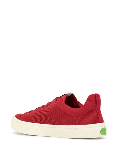 Shop Cariuma Ibi Low-top Knit Sneakers In Red