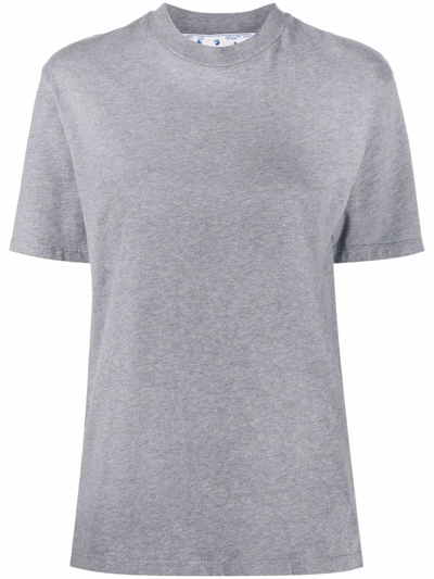 Shop Off-white Diag-print T-shirt In Grey