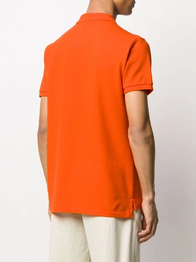Polo Ralph Lauren T-shirt Collared Short Sleeves In Orange