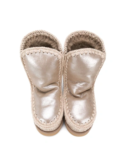 Shop Mou Teen Eskimo Snow Boots In Neutrals