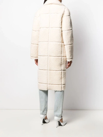 GRID MOTIF COAT