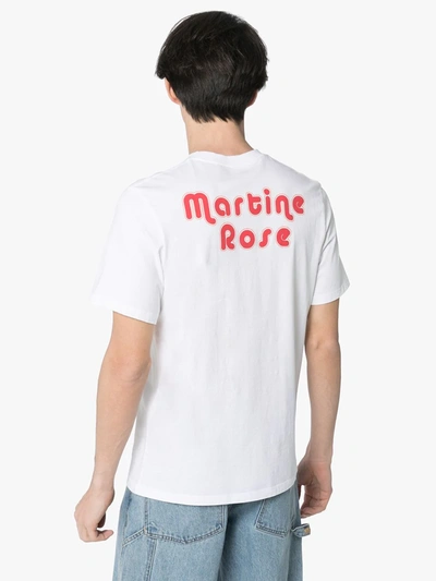 Shop Martine Rose Slogan Print T-shirt In White