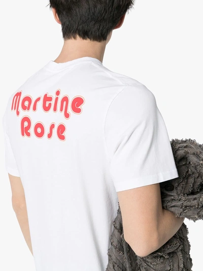 Shop Martine Rose Slogan Print T-shirt In White