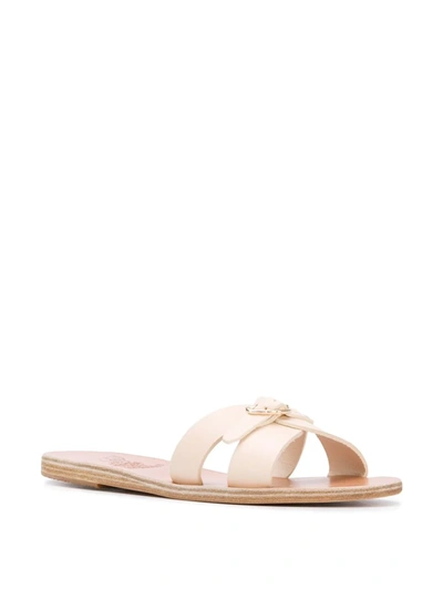 Ancient Greek Sandals Anna Slides In White