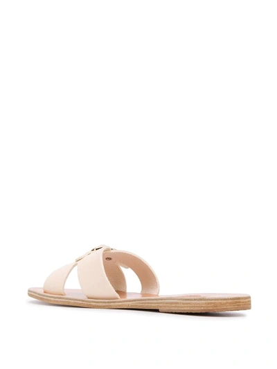 Shop Ancient Greek Sandals Anna Slides In White