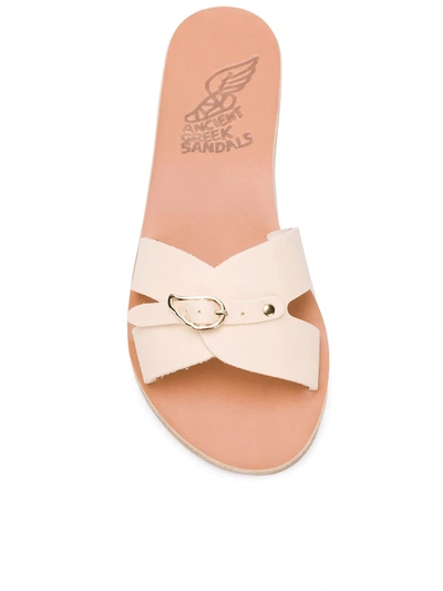 Shop Ancient Greek Sandals Anna Slides In White