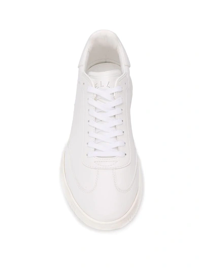 Shop Stella Mccartney Stripe Detail Low-top Sneakers In White