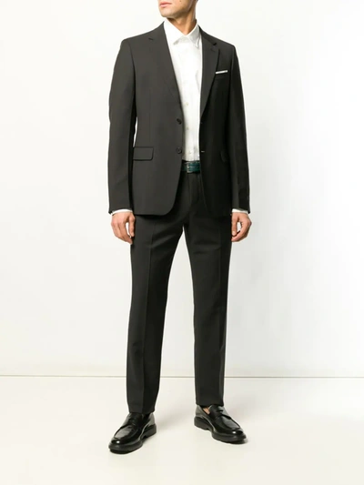 Ferragamo Logo Patch Buttoned Shirt In White