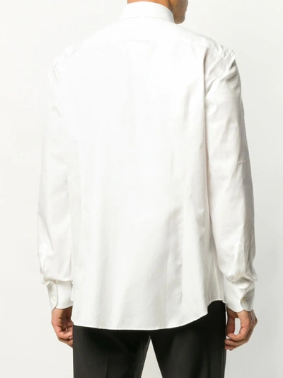 Shop Ferragamo Logo Print Shirt In White