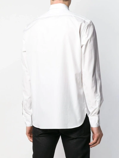 Shop Saint Laurent Yves Collar Shirt In White