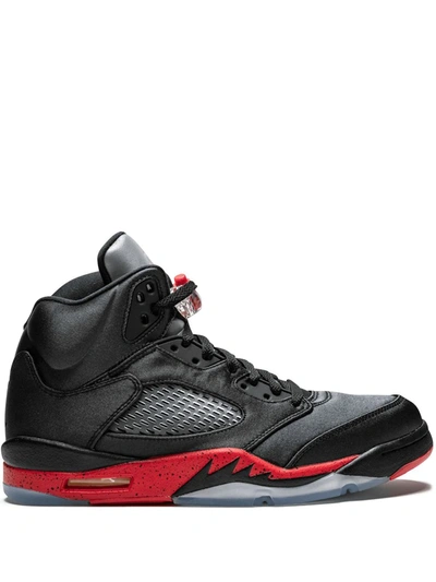 Shop Jordan Air  5 Retro "satin Bred" Sneakers In Black