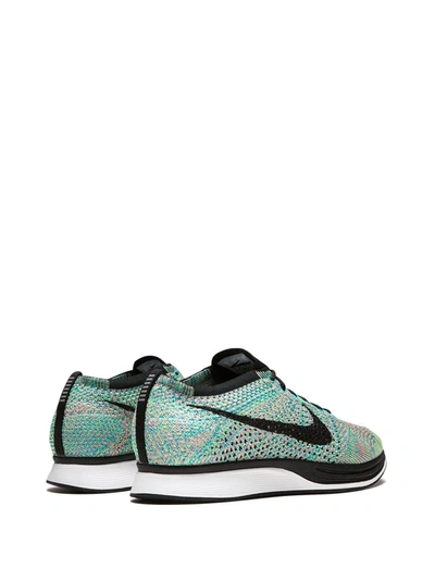 Shop Nike Flyknit Racer ''multicolor 2.0'' Sneakers In Green