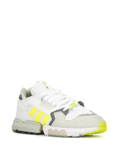 Shop Adidas Originals X Footpatrol Zx Torsion Sneakers In Grey