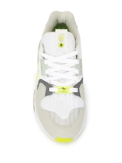 Shop Adidas Originals X Footpatrol Zx Torsion Sneakers In Grey