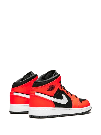 Shop Jordan Air  1 Mid "infrared" Sneakers In Red
