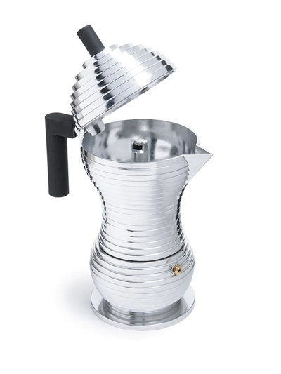 Shop Alessi Pulcina Espresso Maker In Grey