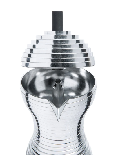 Alessi Pulcina Aluminium Casting Espresso Coffee Maker 26cm In Grey