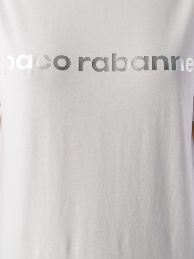Shop Rabanne Logo Print T-shirt In White