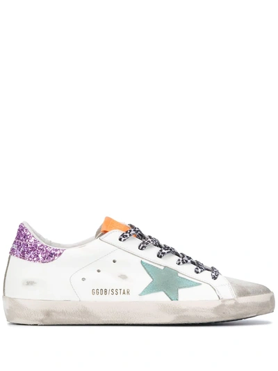 Shop Golden Goose Super-star Low-top Sneakers In White