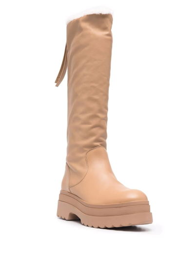Shop Redv Lye Knee-length Boots In Nude