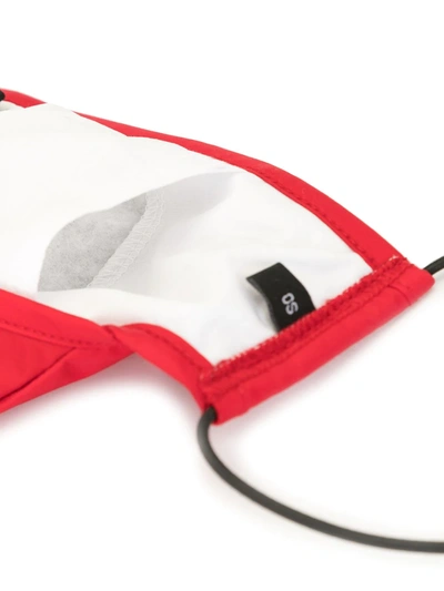 Mostly Heard Rarely Seen Logo Patch Face Mask In Red