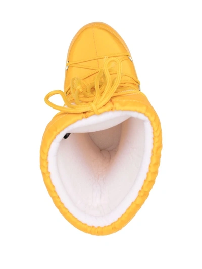Shop Moon Boot Icon Snow Boots In Yellow