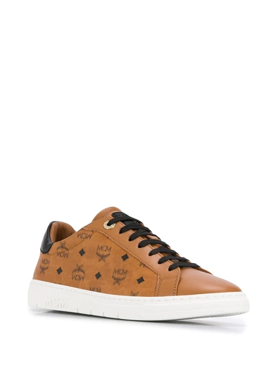 Shop Mcm Terrain Derby Sneakers In Brown