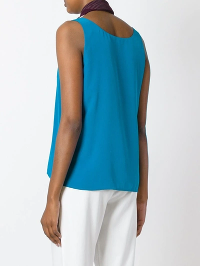 Pre-owned Emanuel Ungaro Vintage Sleeveless Vest In Blue