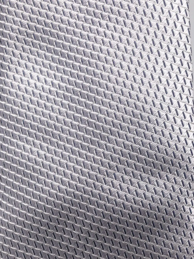 D4.0 Geometric-patterned Silk Tie In Weiss