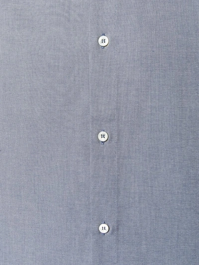 Shop Apc Button Down Shirt In Blue