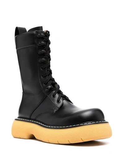 Shop Bottega Veneta Chunky-sole Ankle-length Boots In Black