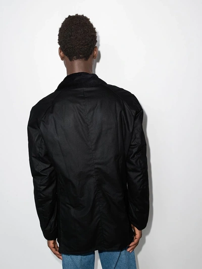 Shop Barbour Ashby Wax Jacket In Black