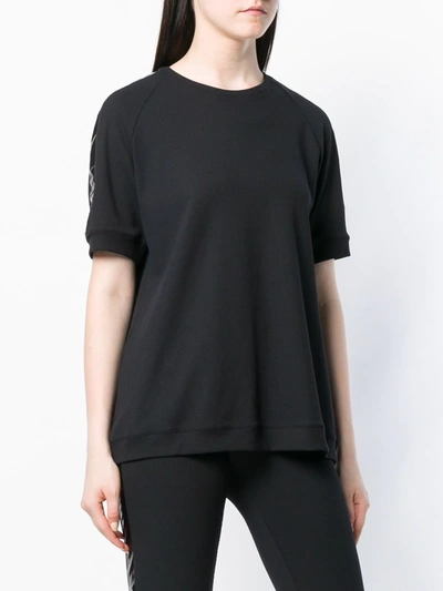 Shop No Ka'oi Tape Sleeve T-shirt In Black