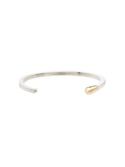 Shop M Cohen Match Slip-on Bangle In Silver