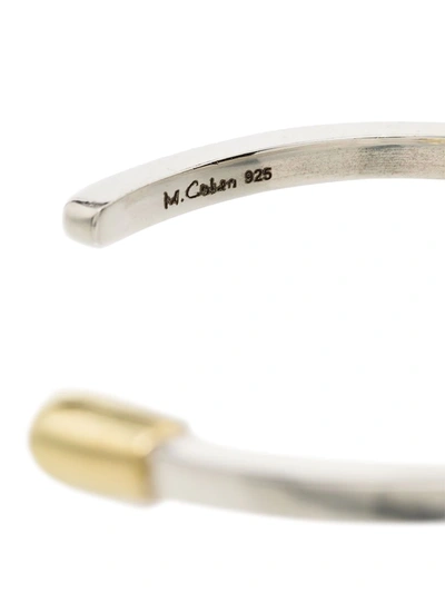 Shop M Cohen Match Slip-on Bangle In Silver