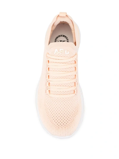 Shop Apl Athletic Propulsion Labs Techloom Breeze Knitted Sneakers In Pink