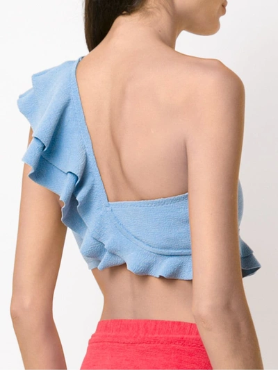 Shop Clube Bossa Malgosia Bikini Top In Blue