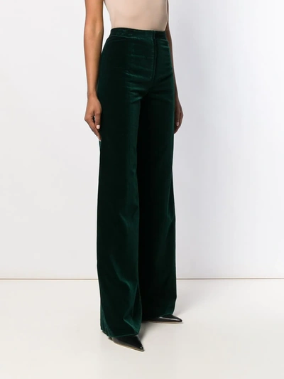 Pre-owned Emanuel Ungaro 1970's Wide-leg Trousers In Green