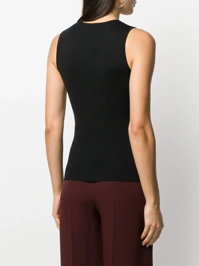 Shop Joseph Jersey Knit Vest Top In Black