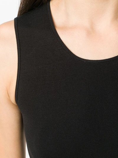 Joseph Scoop-neck Stretch Silk Tank In Black