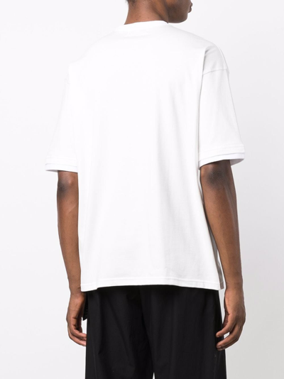 Shop Ambush Chain Collar T-shirt In Weiss